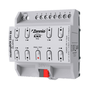 Zennio HeatingBOX 24V 8X. Actuador de calefacción con salidas a 24 VAC/VDC - 8 canales