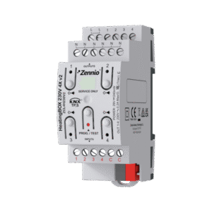 Zennio HeatingBOX 230V 4X v2. Actuador de calefacción con 4 salidas a 230VAC y 4 entradas