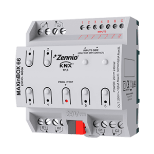 MAXinBOX 66 Actuador multifunción con KNX 6 salidas 16A / 6 entradas A/D