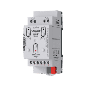 Zennio MINiBOX 25 v3. Actuador multifunción con KNX Secure - 2 salidas 16A / 5 entradas A/D