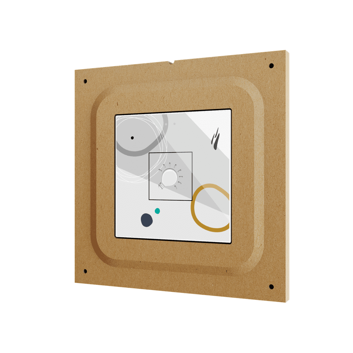 Accesorio para instalación enrasada en paredes de cartón-yeso para Flat v2 y IWAC Display