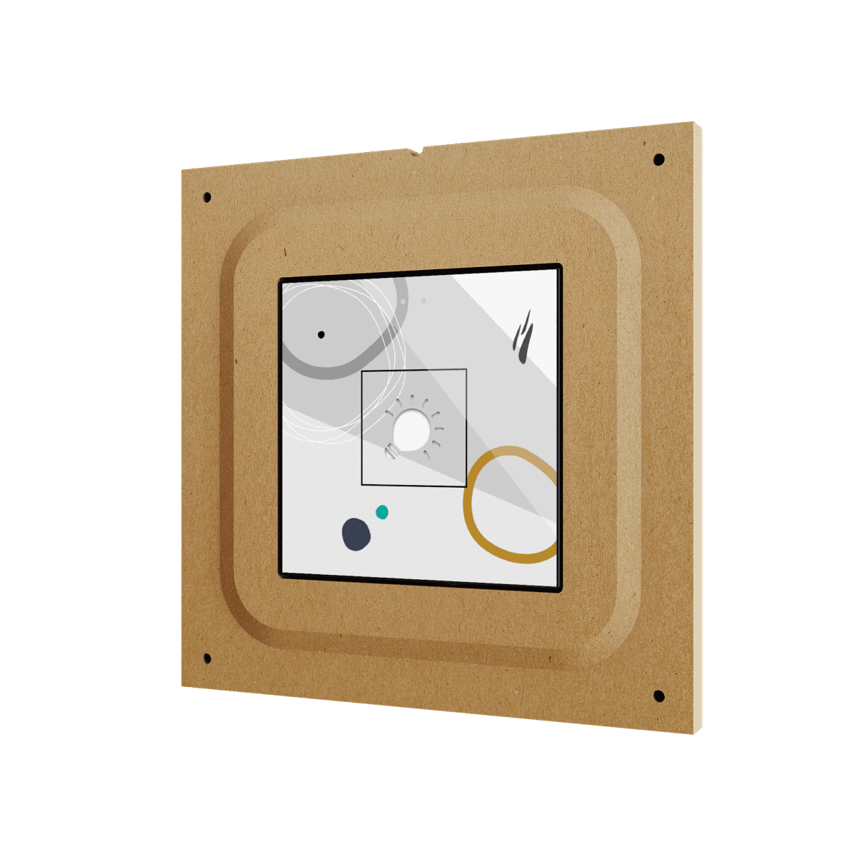 Accesorio para instalación enrasada en paredes de cartón-yeso para Flat v2 y IWAC Display