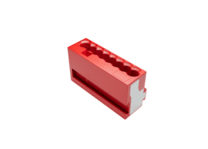 Zennio Microclema de 8 hilos para cuadro de mecanismos. Rojo