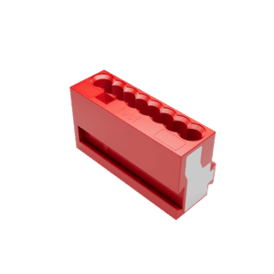 Zennio Microclema de 8 hilos para cuadro de mecanismos. Rojo