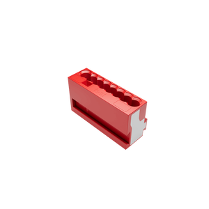 Zennio Microclema de 8 hilos para cuadro de mecanismos. Rojo