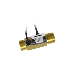 Sensor de flujo de agua con sonda de temperatura