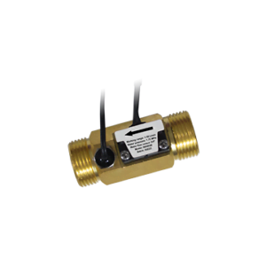 Sensor de flujo de agua con sonda de temperatura