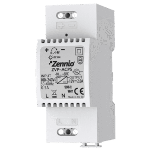 Zennio GetFace IP - Fuente de alimentación 12VDC (out) 2A/ 110-230VAC (in)