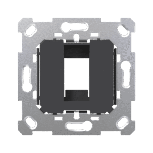 Zennio ZS55/ZS70. Soporte para 1 conectores RJ45 (sin keystone ni tapa)
