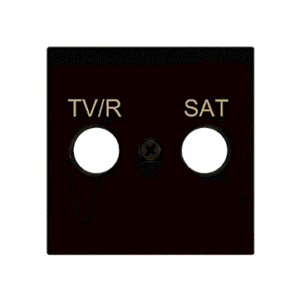 Zennio ZS55. Tapa para conector TV-R/SAT 55x55 mm