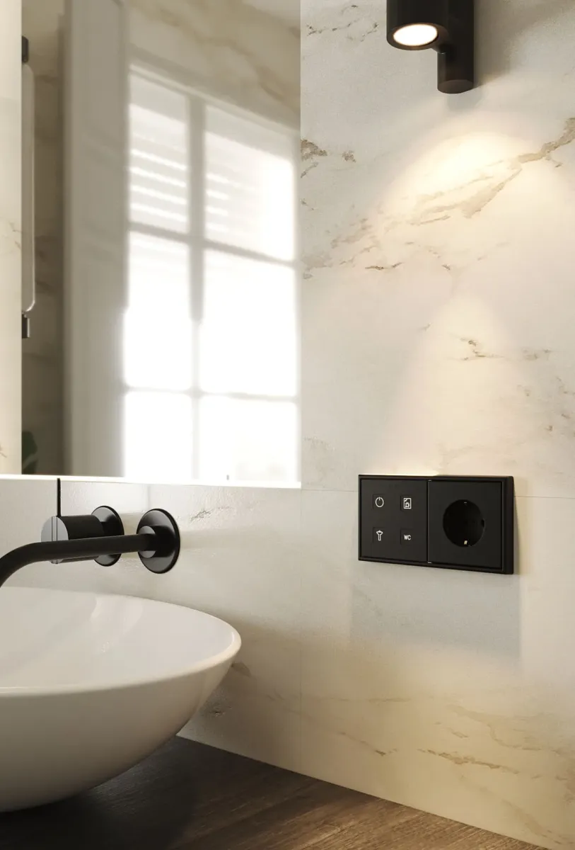 CGI0841JCAM01V08_VIV_MLSJUNG70BLA2H_DER_T70X4_EBLA_JSSCH_CUS_010706130_baño_grifería_negra Tecla 70