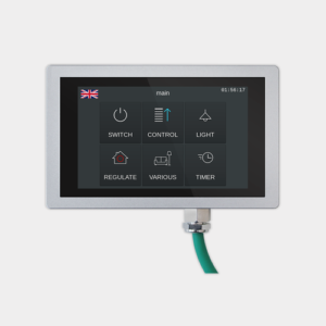 Arcus-EDS Touch-IT-AC4-IP65 - Pantalla táctil KNX de 4,3 pulgadas, acabado plata