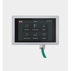 Arcus-EDS Touch-IT-AC4-IP65 - Pantalla táctil KNX de 4,3 pulgadas, acabado plata