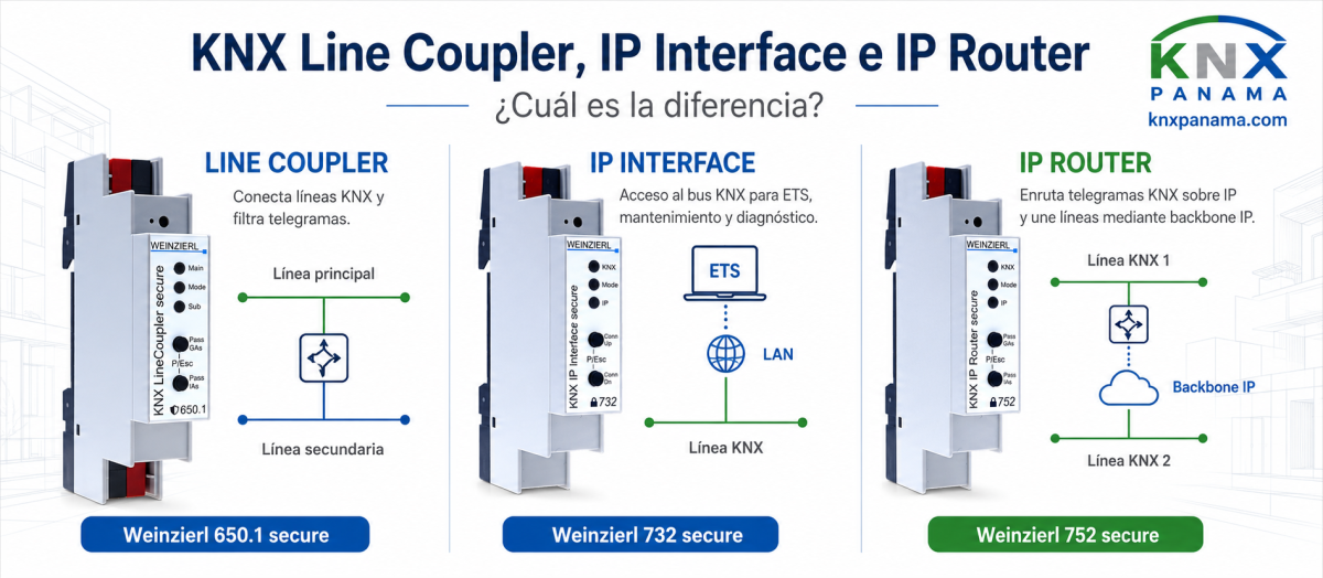 KNX Line Coupler IP Interface e IP Router