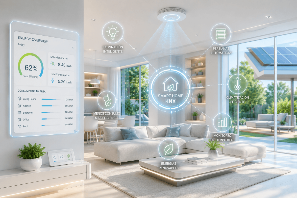 Maximiza la eficiencia energética de tu casa inteligente con KNX